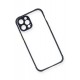 Newface iPhone 12 Kılıf Miami Şeffaf Silikon - Lacivert Newface iPhone 12 Kılıf Miami Şeffaf Silikon - Lacivert