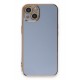 Newface iPhone 13 Kılıf Volet Silikon - Mavi Newface iPhone 13 Kılıf Volet Silikon - Mavi