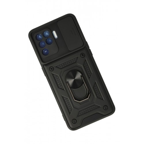 Newface Oppo Reno 5 Lite Kılıf Pars Lens Yüzüklü Silikon - Siyah Newface Oppo Reno 5 Lite Kılıf Pars Lens Yüzüklü Silikon - Siyah