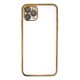 Newface iPhone 11 Pro Max Kılıf Razer Lensli Silikon - Gold