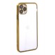 Newface iPhone 11 Pro Max Kılıf Razer Lensli Silikon - Gold