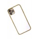 Newface iPhone 11 Pro Max Kılıf Razer Lensli Silikon - Gold