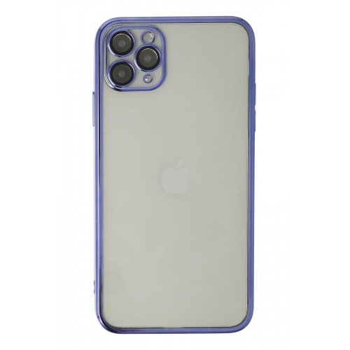 Newface iPhone 11 Pro Max Kılıf Razer Lensli Silikon - Mor