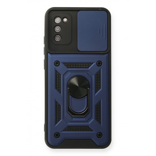 Newface Samsung Galaxy A03S Kılıf Pars Lens Yüzüklü Silikon - Lacivert Newface Samsung Galaxy A03S Kılıf Pars Lens Yüzüklü Silikon - Lacivert
