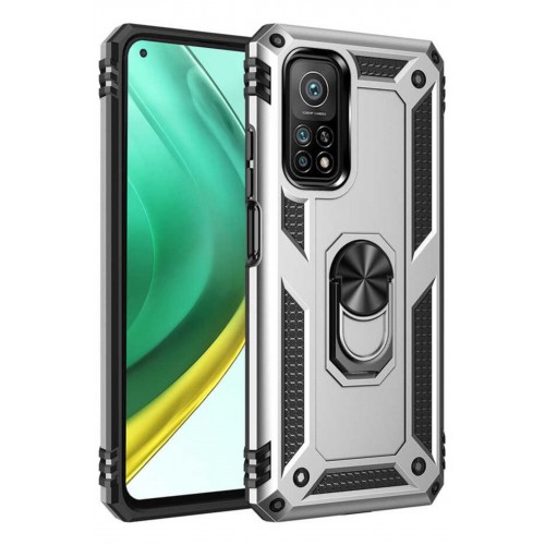 Newface Xiaomi Mi 10T Pro Kılıf Sofya Yüzüklü Silikon Kapak - Gümüş Newface Xiaomi Mi 10T Pro Kılıf Sofya Yüzüklü Silikon Kapak - Gümüş