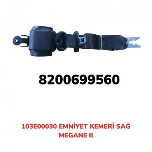 EMNİYET KEMERİ OTOMATİK SAĞ MEGANE II EMNİYET KEMERİ OTOMATİK SAĞ MEGANE II