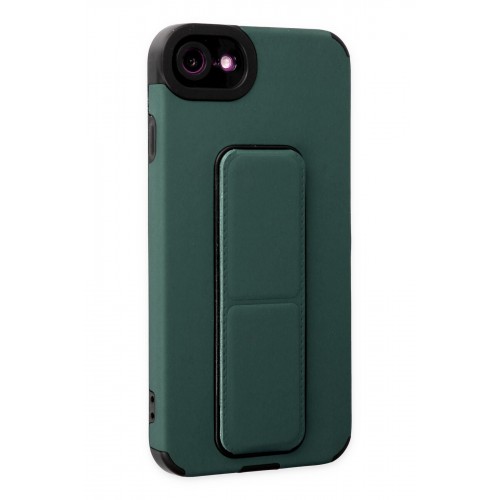 Newface iPhone 7 Kılıf Mega Standlı Silikon - Yeşil Newface iPhone 7 Kılıf Mega Standlı Silikon - Yeşil