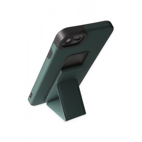 Newface iPhone 7 Kılıf Mega Standlı Silikon - Yeşil Newface iPhone 7 Kılıf Mega Standlı Silikon - Yeşil