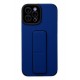 Newface iPhone 12 Pro Max Kılıf Mega Standlı Silikon - Mavi