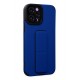 Newface iPhone 12 Pro Max Kılıf Mega Standlı Silikon - Mavi