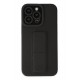 Newface iPhone 13 Pro Kılıf Mega Standlı Silikon - Siyah