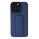 Newface iPhone 13 Pro Max Kılıf Mega Standlı Silikon - Mavi