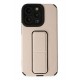Newface iPhone 13 Pro Max Kılıf Mega Standlı Silikon - Gold