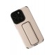 Newface iPhone 13 Pro Max Kılıf Mega Standlı Silikon - Gold