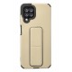 Newface Samsung Galaxy M22 Kılıf Mega Standlı Silikon - Gold