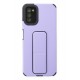 Newface Samsung Galaxy A03S Kılıf Mega Standlı Silikon - Lila