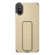 Newface Xiaomi Redmi 9A Kılıf Mega Standlı Silikon - Gold