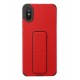 Newface Xiaomi Redmi 9A Kılıf Mega Standlı Silikon - Kırmızı