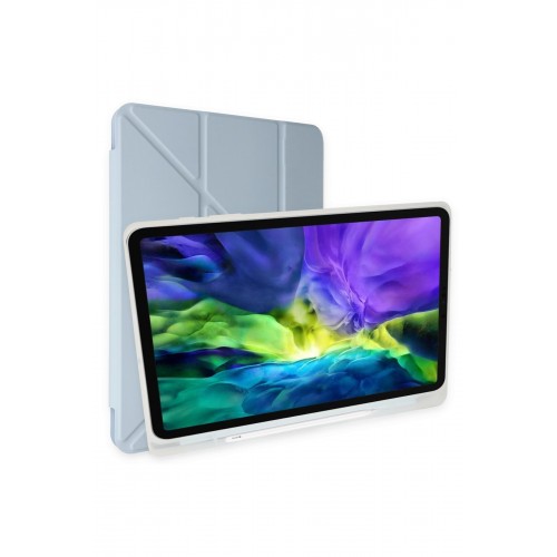 Newface iPad 5 Air 9.7 Kılıf Kalemlikli Mars Tablet Kılıfı - Mavi
