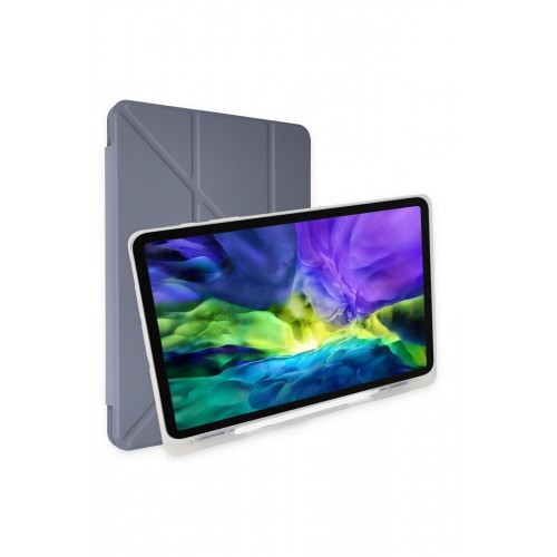 Newface Samsung Galaxy T870 Tab S7 11 Kılıf Kalemlikli Mars Tablet Kılıfı - Lila