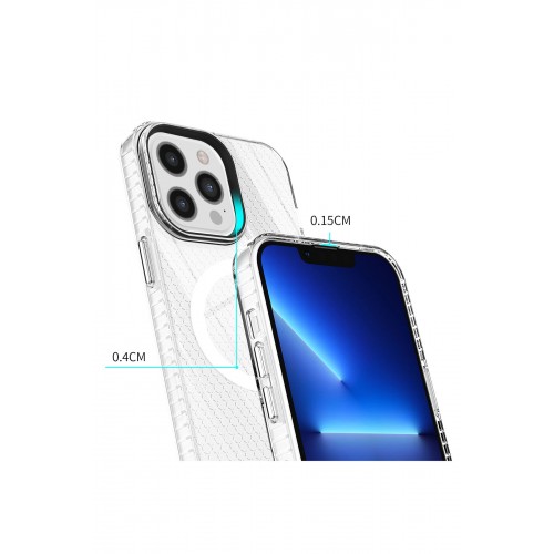 Newface iPhone 12 Pro Max Kılıf Beta Magneticsafe Silikon - Şeffaf Newface iPhone 12 Pro Max Kılıf Beta Magneticsafe Silikon - Şeffaf