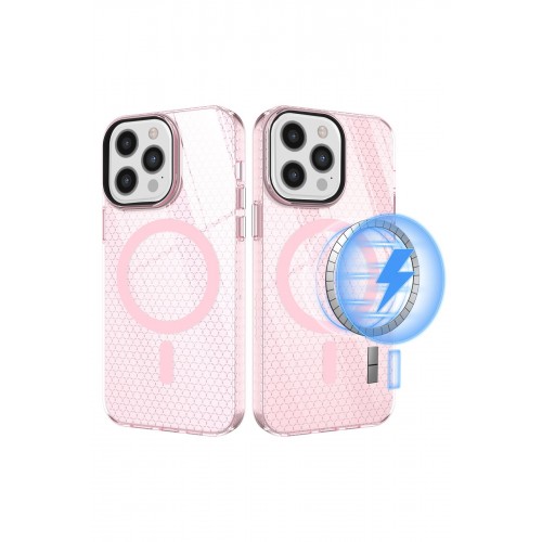 Newface iPhone 12 Pro Max Kılıf Beta Magneticsafe Silikon - Pembe Newface iPhone 12 Pro Max Kılıf Beta Magneticsafe Silikon - Pembe