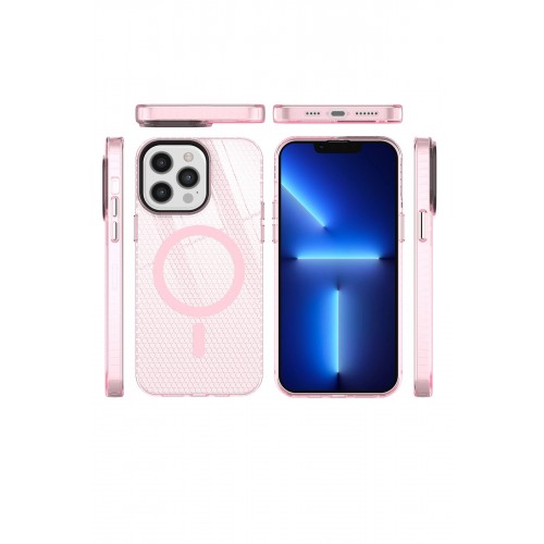 Newface iPhone 12 Pro Max Kılıf Beta Magneticsafe Silikon - Pembe Newface iPhone 12 Pro Max Kılıf Beta Magneticsafe Silikon - Pembe