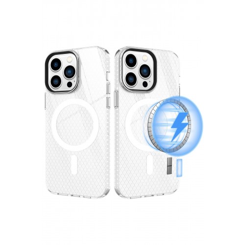 Newface iPhone 13 Pro Kılıf Beta Magneticsafe Silikon - Şeffaf Newface iPhone 13 Pro Kılıf Beta Magneticsafe Silikon - Şeffaf