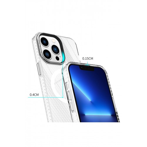Newface iPhone 13 Pro Kılıf Beta Magneticsafe Silikon - Şeffaf Newface iPhone 13 Pro Kılıf Beta Magneticsafe Silikon - Şeffaf