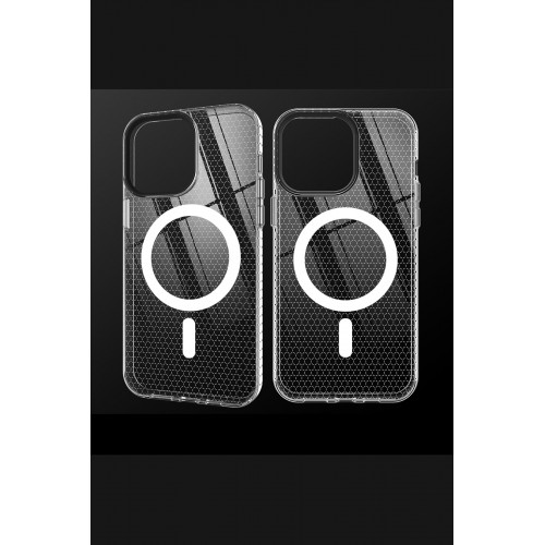 Newface iPhone 13 Pro Kılıf Beta Magneticsafe Silikon - Şeffaf Newface iPhone 13 Pro Kılıf Beta Magneticsafe Silikon - Şeffaf