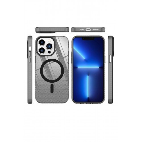 Newface iPhone 13 Pro Max Kılıf Beta Magneticsafe Silikon - Siyah Newface iPhone 13 Pro Max Kılıf Beta Magneticsafe Silikon - Siyah