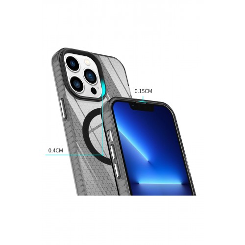 Newface iPhone 13 Pro Max Kılıf Beta Magneticsafe Silikon - Siyah Newface iPhone 13 Pro Max Kılıf Beta Magneticsafe Silikon - Siyah