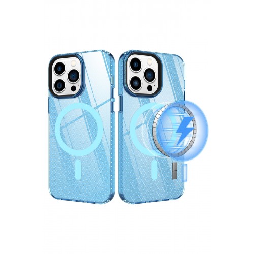 Newface iPhone 13 Pro Max Kılıf Beta Magneticsafe Silikon - Mavi Newface iPhone 13 Pro Max Kılıf Beta Magneticsafe Silikon - Mavi