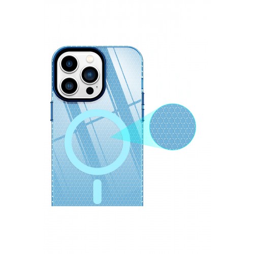 Newface iPhone 13 Pro Max Kılıf Beta Magneticsafe Silikon - Mavi Newface iPhone 13 Pro Max Kılıf Beta Magneticsafe Silikon - Mavi