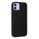 Newface iPhone 12 Kılıf Asya Deri Silikon - Siyah