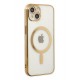 Newface iPhone 14 Plus Kılıf Magneticsafe Lazer Silikon - Gold Newface iPhone 14 Plus Kılıf Magneticsafe Lazer Silikon - Gold