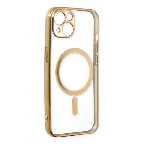 Newface iPhone 14 Plus Kılıf Magneticsafe Lazer Silikon - Gold Newface iPhone 14 Plus Kılıf Magneticsafe Lazer Silikon - Gold