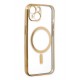 Newface iPhone 14 Plus Kılıf Magneticsafe Lazer Silikon - Gold Newface iPhone 14 Plus Kılıf Magneticsafe Lazer Silikon - Gold