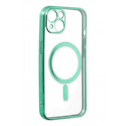 Newface iPhone 14 Plus Kılıf Magneticsafe Lazer Silikon - Haki Yeşil Newface iPhone 14 Plus Kılıf Magneticsafe Lazer Silikon - Haki Yeşil
