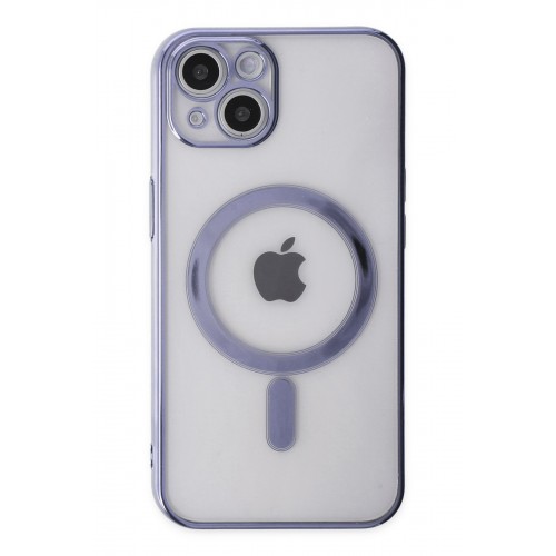 Newface iPhone 14 Plus Kılıf Magneticsafe Lazer Silikon - Mor Newface iPhone 14 Plus Kılıf Magneticsafe Lazer Silikon - Mor