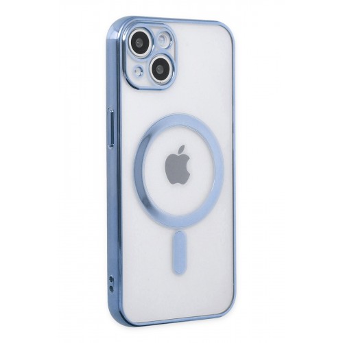 Newface iPhone 14 Plus Kılıf Magneticsafe Lazer Silikon - Sierra Blue Newface iPhone 14 Plus Kılıf Magneticsafe Lazer Silikon - Sierra Blue