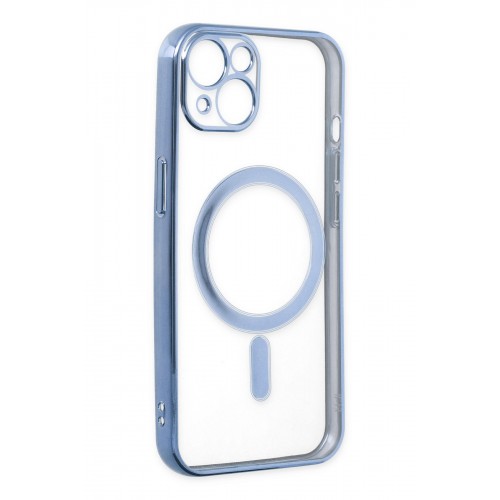 Newface iPhone 14 Plus Kılıf Magneticsafe Lazer Silikon - Sierra Blue Newface iPhone 14 Plus Kılıf Magneticsafe Lazer Silikon - Sierra Blue