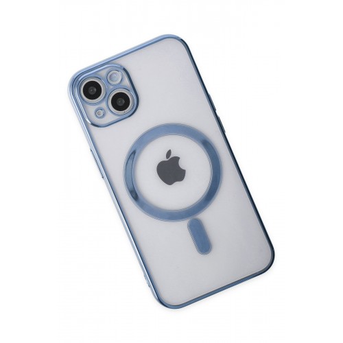 Newface iPhone 14 Plus Kılıf Magneticsafe Lazer Silikon - Sierra Blue Newface iPhone 14 Plus Kılıf Magneticsafe Lazer Silikon - Sierra Blue