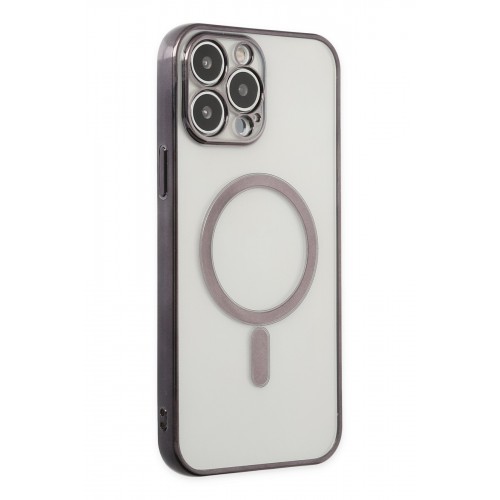 Newface iPhone 14 Pro Kılıf Magneticsafe Lazer Silikon - Siyah Newface iPhone 14 Pro Kılıf Magneticsafe Lazer Silikon - Siyah