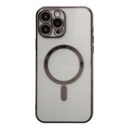 Newface iPhone 14 Pro Kılıf Magneticsafe Lazer Silikon - Siyah Newface iPhone 14 Pro Kılıf Magneticsafe Lazer Silikon - Siyah