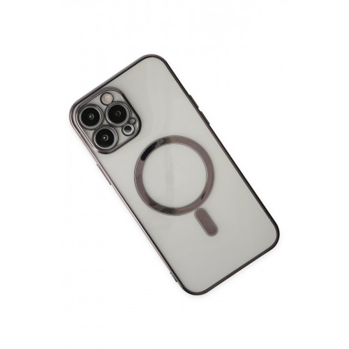 Newface iPhone 14 Pro Kılıf Magneticsafe Lazer Silikon - Siyah Newface iPhone 14 Pro Kılıf Magneticsafe Lazer Silikon - Siyah