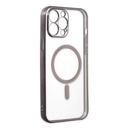 Newface iPhone 14 Pro Kılıf Magneticsafe Lazer Silikon - Siyah Newface iPhone 14 Pro Kılıf Magneticsafe Lazer Silikon - Siyah