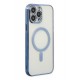 Newface iPhone 14 Pro Kılıf Magneticsafe Lazer Silikon - Sierra Blue