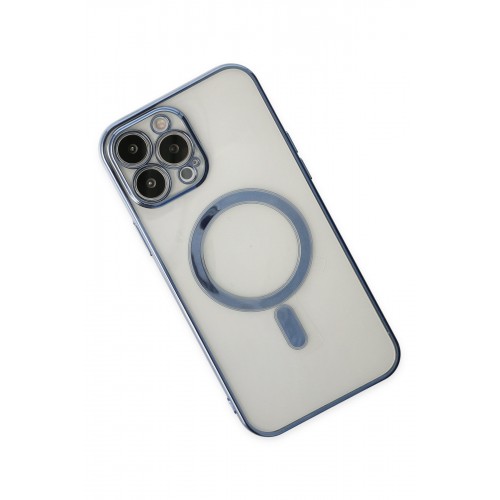 Newface iPhone 14 Pro Kılıf Magneticsafe Lazer Silikon - Sierra Blue Newface iPhone 14 Pro Kılıf Magneticsafe Lazer Silikon - Sierra Blue