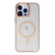 Newface iPhone 14 Pro Max Kılıf Room Magneticsafe Silikon - Pudra